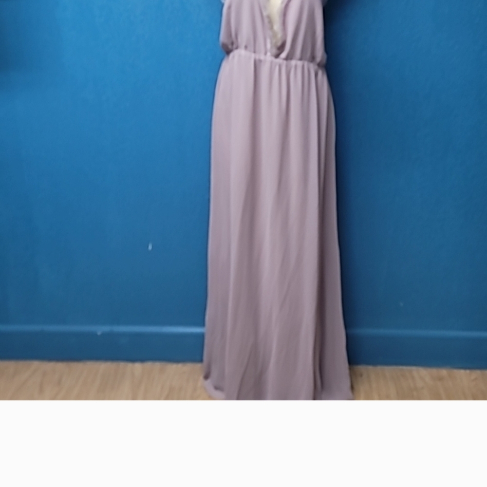 Elegant Lavender Maxi Dress